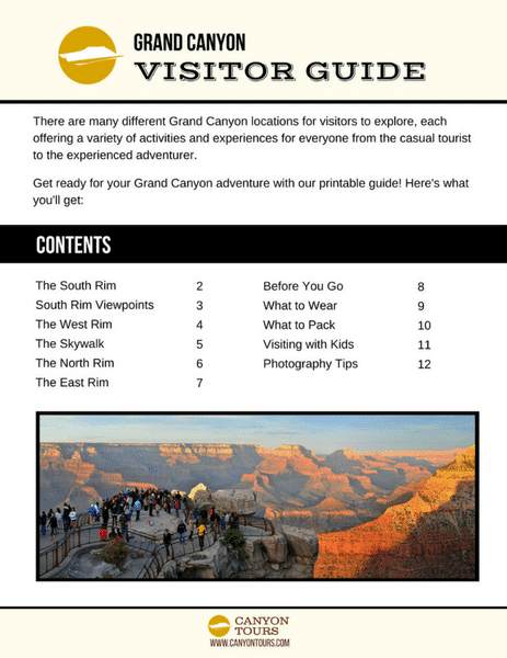 The Complete Guide to Visiting the Grand Canyon - Canyon Tours